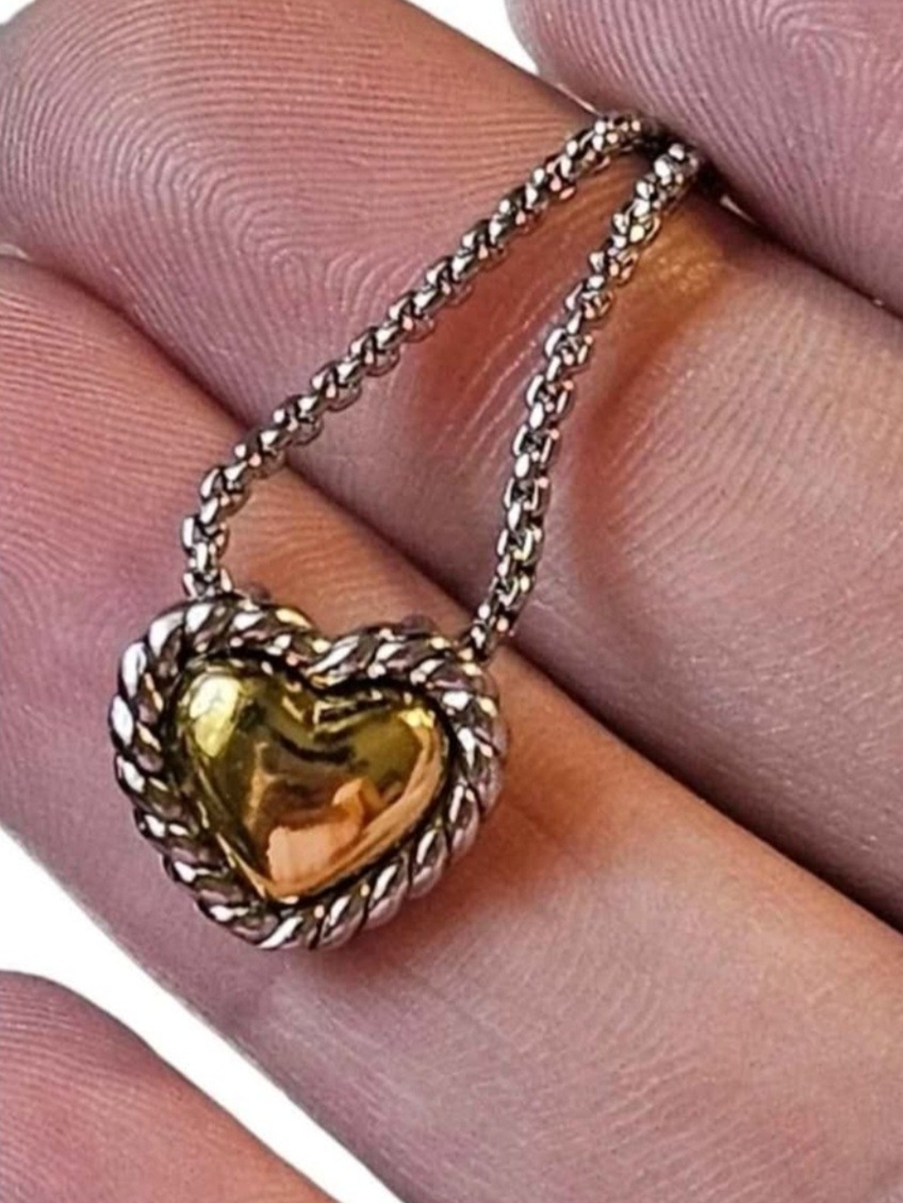David Yurman Cable Collectibles Cookie Classic Heart Necklace - Picture 3 of 7